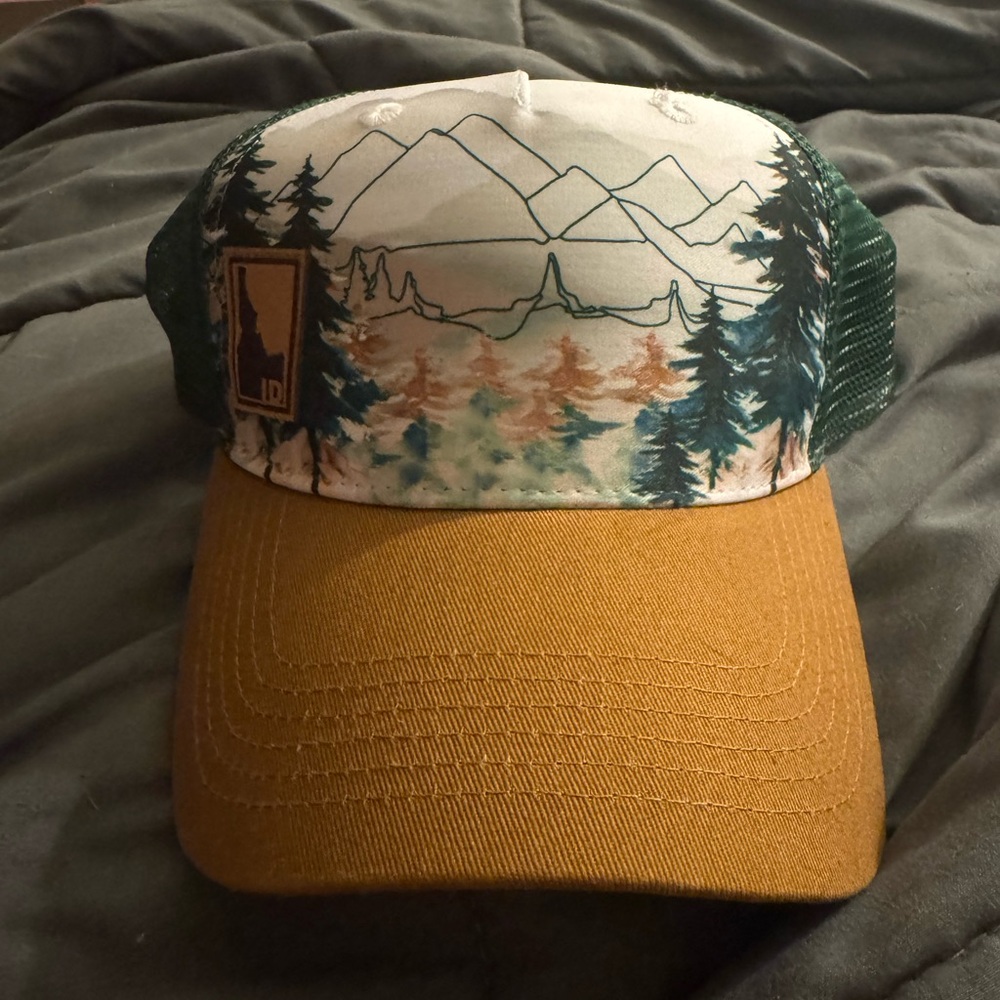 Idaho Trucker Hat with Forest Design